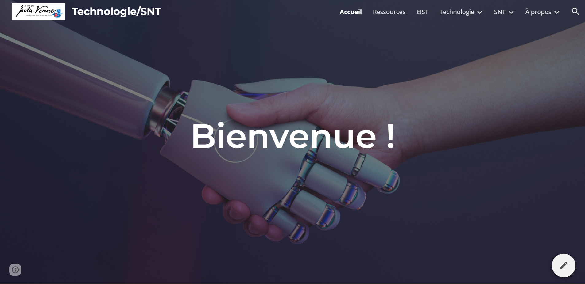 Technologie/SNT — aperçu du site